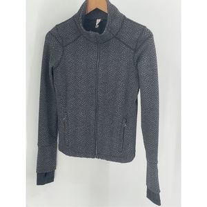 Under Armour Jacket Women Small Black‎ Gray All Season Full Zip Thumb Holes